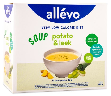 Pienoiskuva Allevo VLCD Soup, Peruna-purjosipuli, 15 annosta