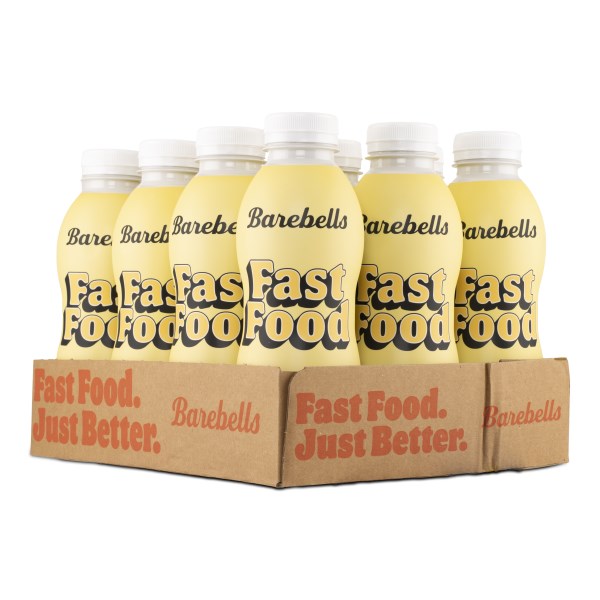 Barebells Fast Food -juomasta, Vanilla, 12 kpl pakkaus
