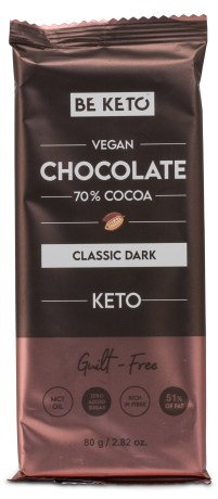 Pienoiskuva BeKeto KETO Chocolate, Original Dark, 80 g