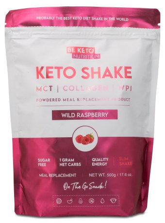 Pienoiskuva BeKeto KETO Shake, Wild Raspberry, 500 g