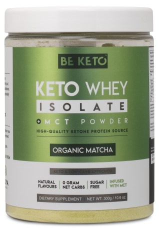Pienoiskuva BeKeto KETO Whey Isolate + MCT, Organic Matcha, 300 g
