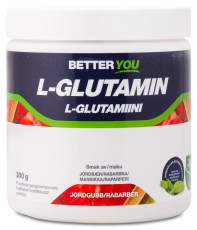 Pienoiskuva Better You L-Glutamiini, Mansikka/Raparperi, 300 g