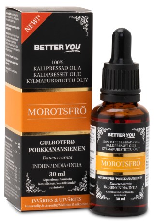 Pienoiskuva Better You Kylmpuristettu porkkanansiemenljy, 30 ml