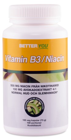 Pienoiskuva Better You B3- vitamiini  / Niasiini , 100 kaps.