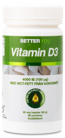 Pienoiskuva Better You D3-vitamiini, 90 kapselia