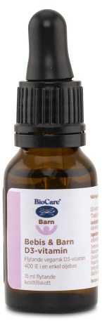 Pienoiskuva BioCare Vauvat & Lapset D3-vitamiini , 15 ml