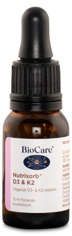 Pienoiskuva BioCare Nutrisorb D3 + K2, 15 ml