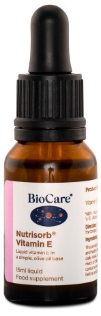 Pienoiskuva BioCare Nutrisorb E-vitamiinilis, 15 ml
