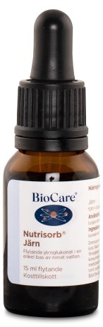 Pienoiskuva BioCare Nesteminen Rautalis, Vegaaninen, 15 ml