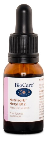 Pienoiskuva BioCare Nutrisorb Liquid Methyl B12, 15 ml