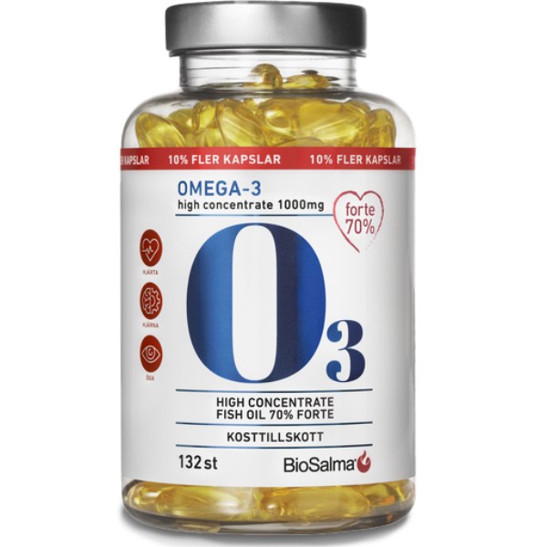 BioSalma Omega-3 Forte 70% 1000mg , 132 kapselia