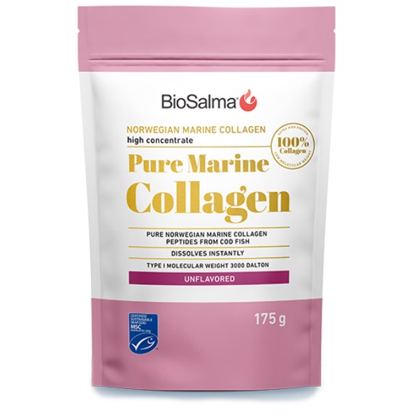 BioSalma Pure Marine Collagen, Maustamaton, 175 g