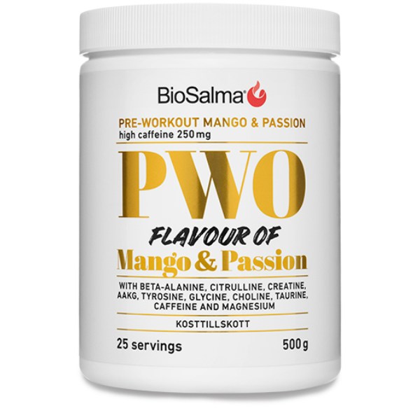 BioSalma PWO, Mango & Passionhedelmä, 500 g