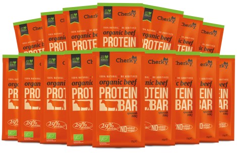 Pienoiskuva Cherky Foods Meat Bars Beef Eco, Spanish BBQ, 16-pakkaus