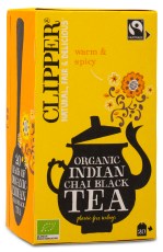 Pienoiskuva Clipper Tea Indian Chai Luomu, 20 pussia