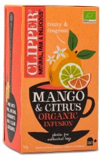 Pienoiskuva Clipper Tea Mango & Citrus Infusion, 20 pussia