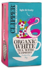 Pienoiskuva Clipper Tea White Raspberry Luomu, 20 pussia