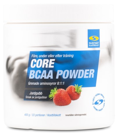 Pienoiskuva Core BCAA Powder, Mansikka, 400 g