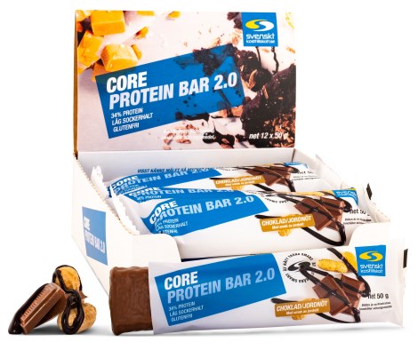 Pienoiskuva Core Protein Bar 2.0, Suklaa / Maap�hkin�, 12 kpl