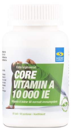 Pienoiskuva Core A-vitamiini 10000 IE, 90 tablettia