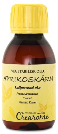 Pienoiskuva Crearome Kylmpuristettu Aprikoosinsiemenljy, Luomu, 100 ml