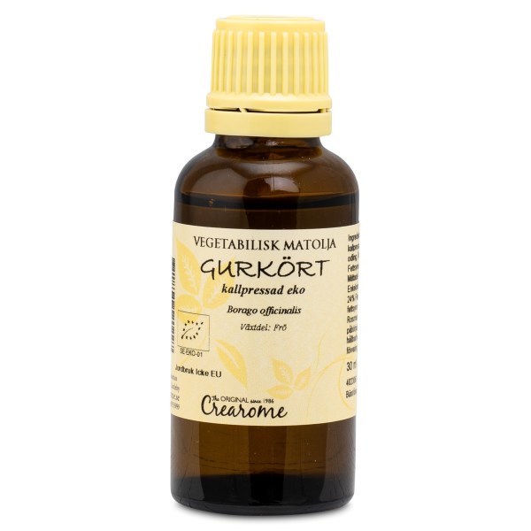 Crearome Purasruohoöljy, Luomu, 30 ml