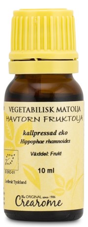Pienoiskuva Crearome Kylmpuristettu Tyrniljy Eko, 10 ml