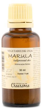 Pienoiskuva Crearome Kylm�puristettu Marula�ljy EKO, 30 ml