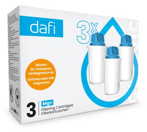 Pienoiskuva Dafi Filtteripatruuna + Magnesium, 3-pack