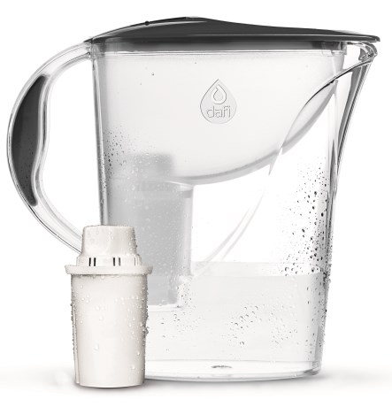 Pienoiskuva Dafi Kannu Atria Classic - Vesikannu Puhdistussuodattimella, 2,4 L, Harmaa