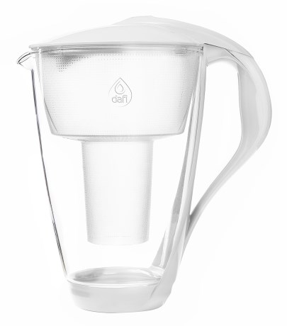 Pienoiskuva Dafi Lasinen Vedenpuhdistaja Lasista, 2,0 L, Valkoinen