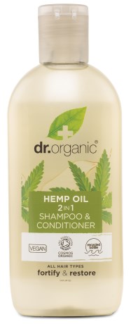 Pienoiskuva Dr Organic Hamppu�ljy Shampoo & Hoitoaine, 265 ml
