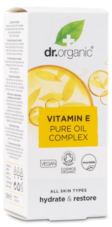 Pienoiskuva Dr Organic Vitamin E-vitamin Pure Oil, 50 ml