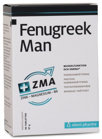 Pienoiskuva Elexir Pharma Fenugreek Man, 60 tablettia