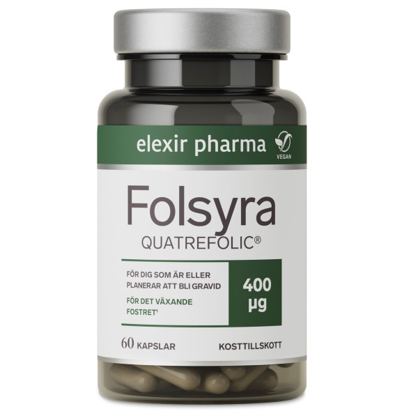 Elexir Pharma Foolihappo, 60 kapselia