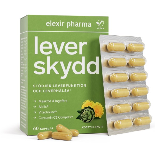 Elexir Pharma Leverskydd, 60 kapselia
