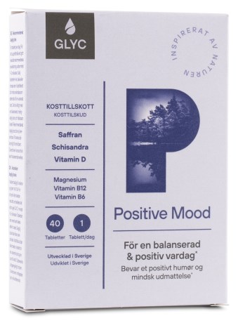 Pienoiskuva Glyc Positive Mood, 40 tablettia