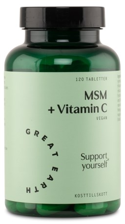 Pienoiskuva Great Earth MSM + Vitamin C, 120 tablettia