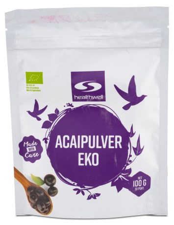 Pienoiskuva Healthwell Acai-jauhe, Luomu, 100 g
