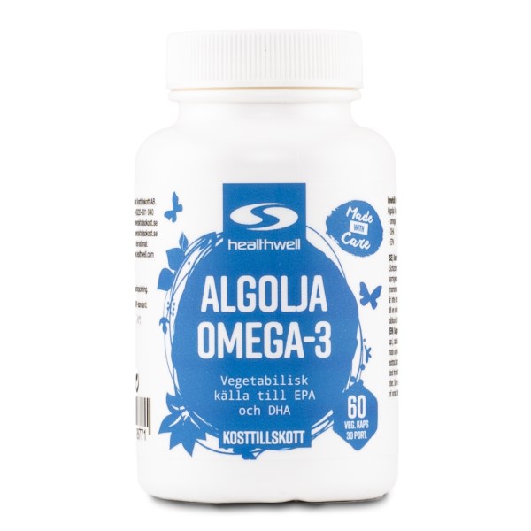 Healthwell Leväöljy Omega-3 , 60 kapselia