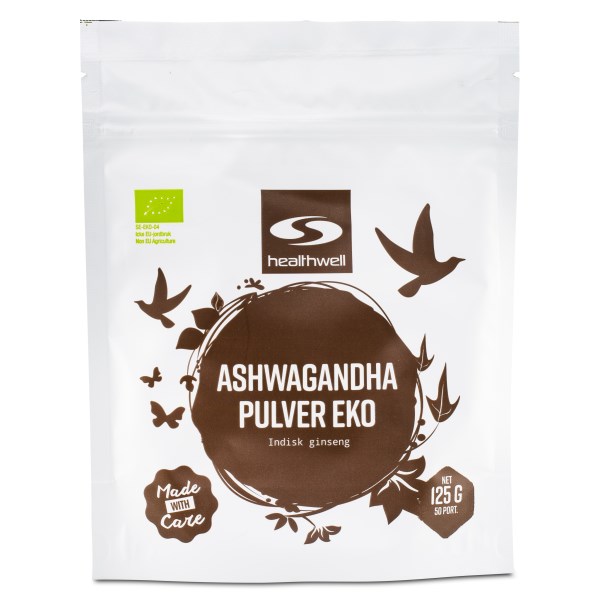 Healthwell Ashwagandha Luomu, 125 g