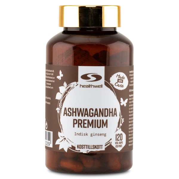 Healthwell Ashwagandha Premium, 120 kapselia