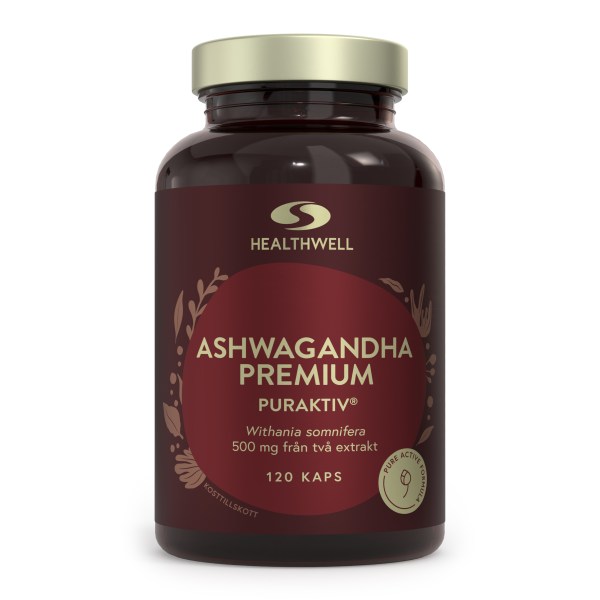 Healthwell Ashwagandha Premium, 120 kapselia