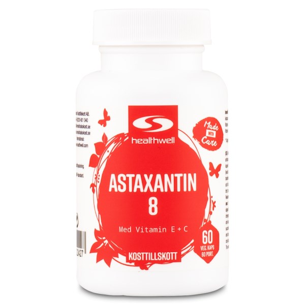 Healthwell Astaksantiini 8, 60 kapselia
