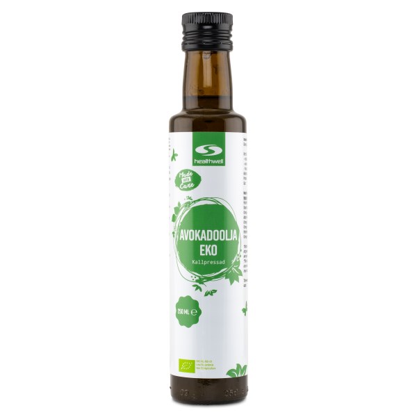 Healthwell Avokadoöljy Luomu, 250 ml