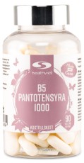 Pienoiskuva Healthwell B5 Pantoteenihappo 1000, 90 tablettia