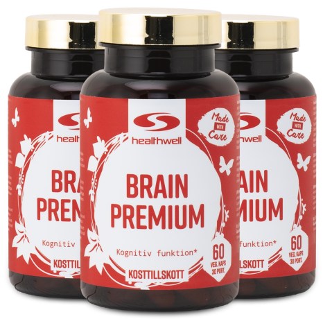 Pienoiskuva Healthwell Brain Premium, 180 kapselia
