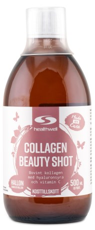 Pienoiskuva Healthwell Collagen Beauty Shot, 500 ml, Metsvadelmat