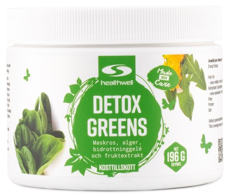 Pienoiskuva Healthwell Detox Greens, 196 g