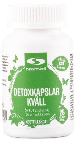 Pienoiskuva Healthwell Detox-Kapselit Ilta, 28 kaps